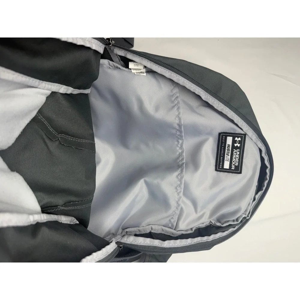 Under Armour Hustle Lite Backpack Grey UA Storm Water Repellent Laptop‎ Bag